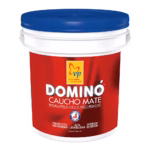 Dominó Caucho Mate Cuñete de 4 galones
